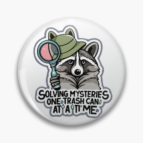 Item preview, Mischievous Raccoon Detective designed and sold by NiftyWrx.