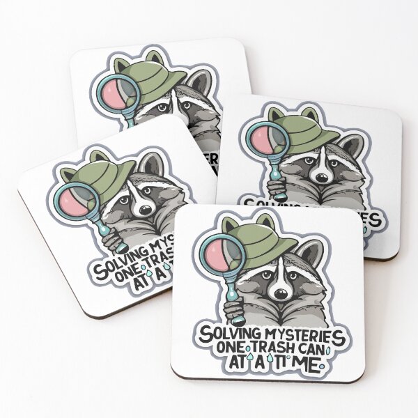 Item preview, Mischievous Raccoon Detective designed and sold by NiftyWrx.