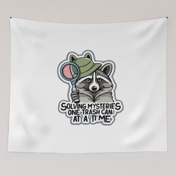 Item preview, Mischievous Raccoon Detective designed and sold by NiftyWrx.