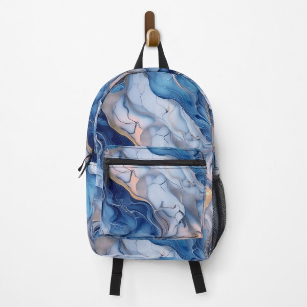Item preview, Ethereal Waves: A Dance of blue Colors and Textures like Marbles designed and sold by creativekrish.