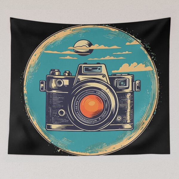 Item preview, Vintage Pop-art Camera #2 designed and sold by Digital Media Buzz Content.