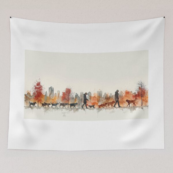 Item preview, Dog Owner Walking Leash designed and sold by Mr-whiteBG.