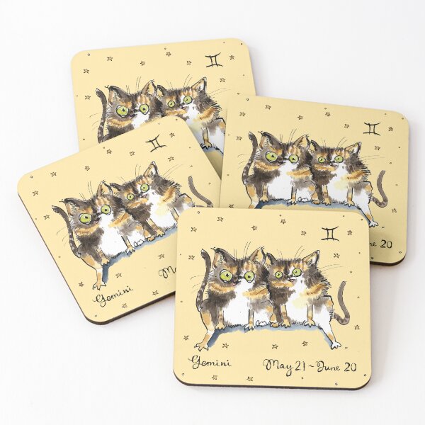 Item preview, Gemini Cats - The Tortoiseshell twins designed and sold by Luci Power.