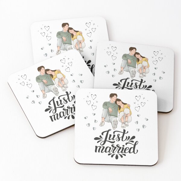Item preview, Just Married Couples at Honeymoon designed and sold by Quirky Dez.