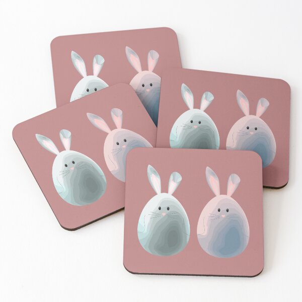 Aperçu de l'œuvre Easter egg happy easter Twin bunny créée et vendue par artscreat.