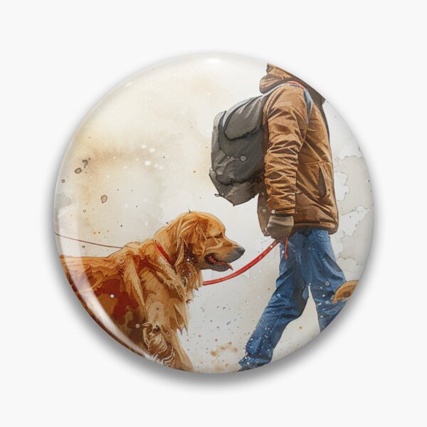 Item preview, Dog Owner Walking the Dog | Unique Gift for Pet Lovers designed and sold by Mr-whiteBG.