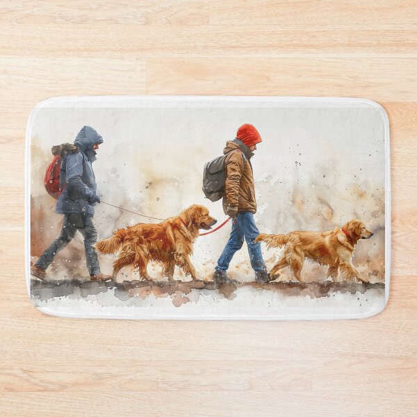 Item preview, Dog Owner Walking the Dog | Unique Gift for Pet Lovers designed and sold by Mr-whiteBG.