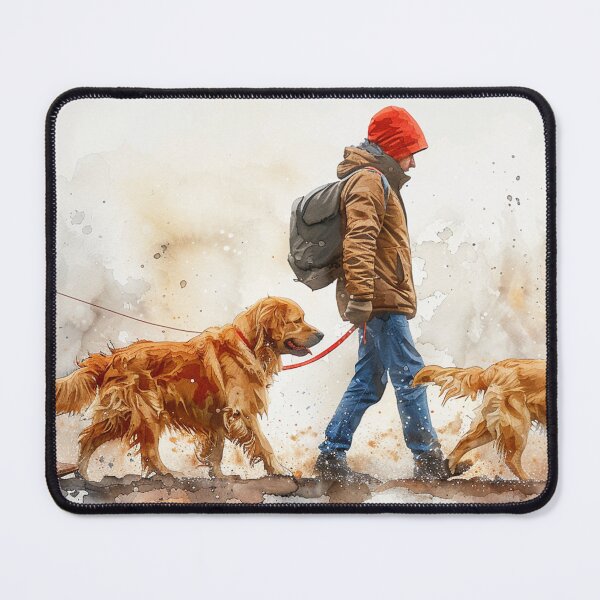 Item preview, Dog Owner Walking the Dog | Unique Gift for Pet Lovers designed and sold by Mr-whiteBG.