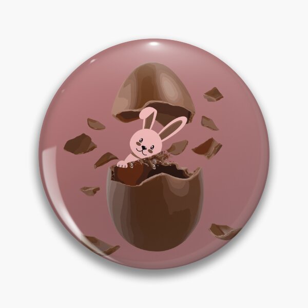 Aperçu de l'œuvre Easter egg happy easter egg chocolat Funny bunny créée et vendue par artscreat.