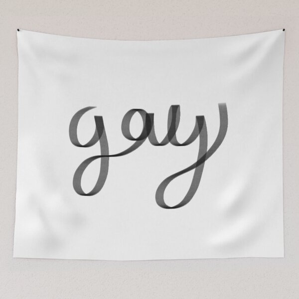 Item preview, Cursive Writing - "Gay" designed and sold by starwhale97.