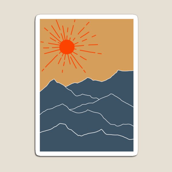 Item preview, Sunset over Mountains designed and sold by Mochitroubles.