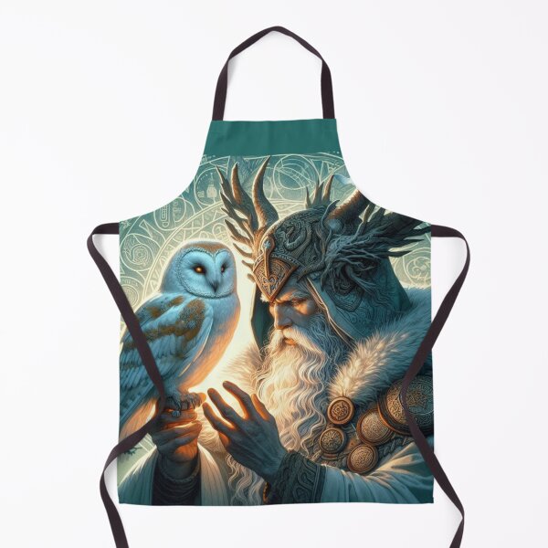 Item preview, Old Wizard Druid with White Owl, Mythical Style designed and sold by Cr320.