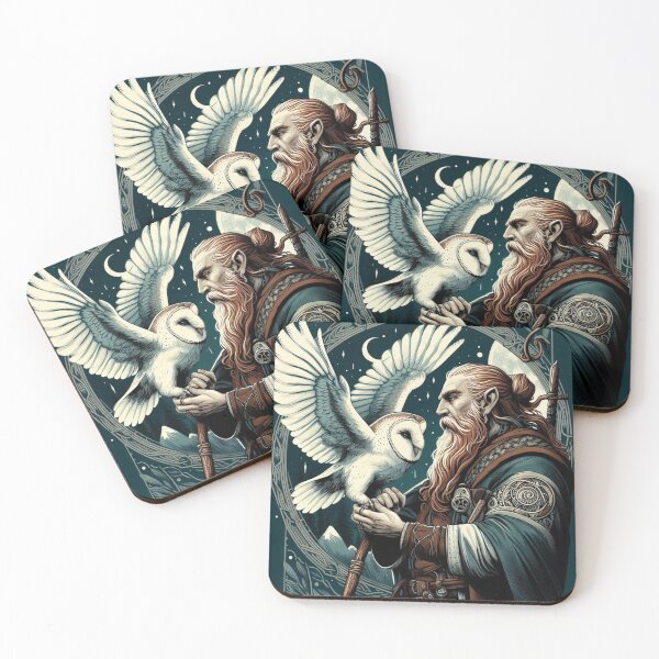 Item preview, Old Wizard Knight with White Owl, Mythical Style designed and sold by Cr320.