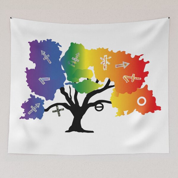 Item preview, LGBTQIA+ tree designed and sold by dreamtravel.