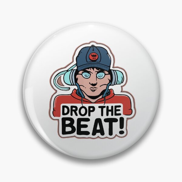Item preview, Drop the Beat - Cartoon Rapper Sticker Design designed and sold by NiftyWrx.