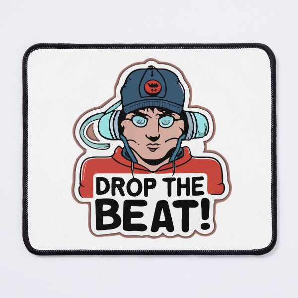 Item preview, Drop the Beat - Cartoon Rapper Sticker Design designed and sold by NiftyWrx.