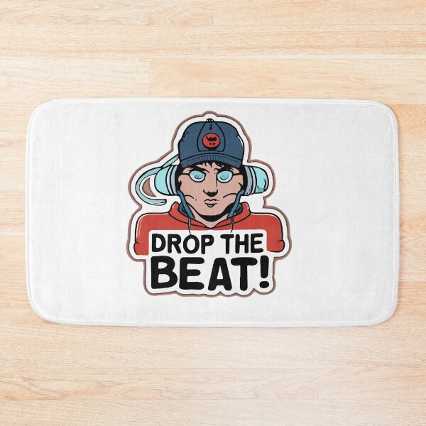 Item preview, Drop the Beat - Cartoon Rapper Sticker Design designed and sold by NiftyWrx.