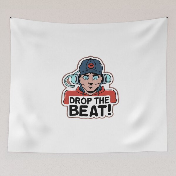 Item preview, Drop the Beat - Cartoon Rapper Sticker Design designed and sold by NiftyWrx.