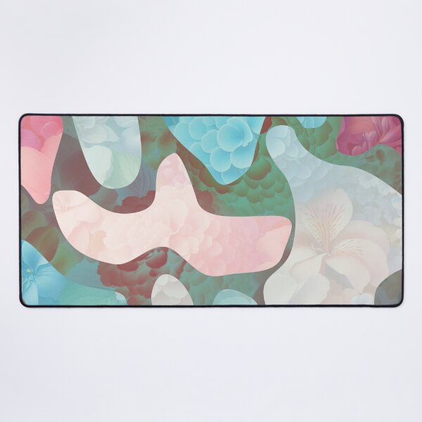 Item preview, Random Shapes with Floral Motif - Abstract Art Print designed and sold by lloreleya.