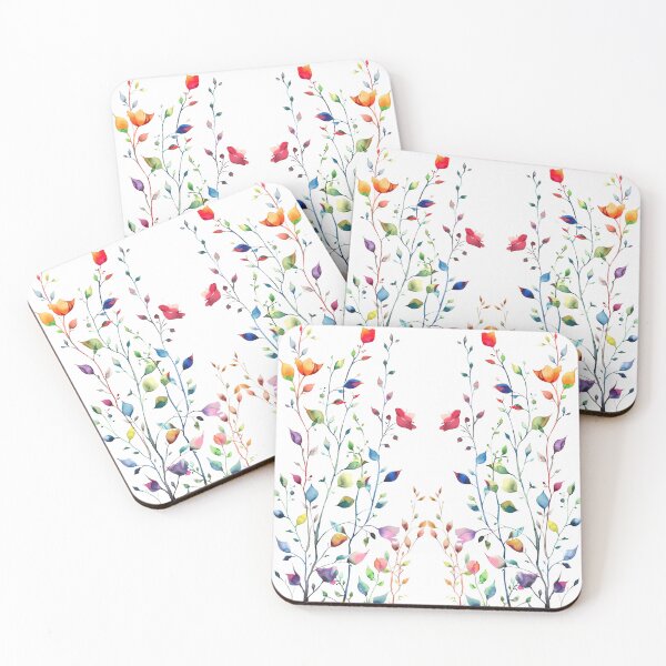 Artikelvorschau, vibrant watercolor bouquet of flowering stems or branches entworfen und verkauft von HarperFox.