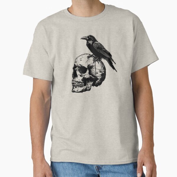 Item preview, Skull with a Raven designed and sold by WildfieldStudio.