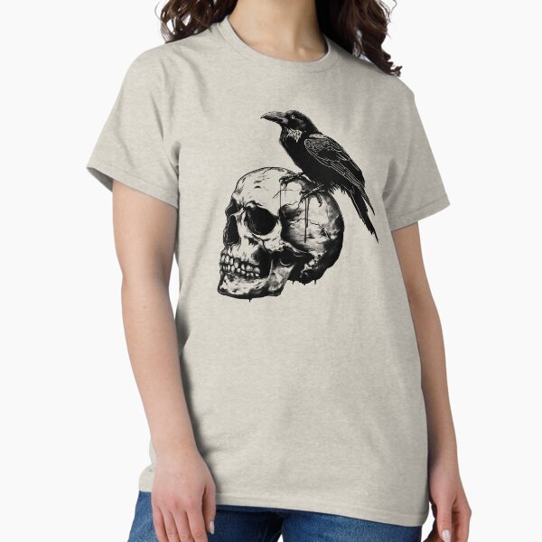 Item preview, Skull with a Raven designed and sold by WildfieldStudio.