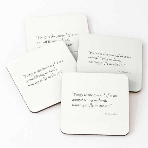 Item preview, A Quote about Poetry by Carl Sandburg designed and sold by Poemit.