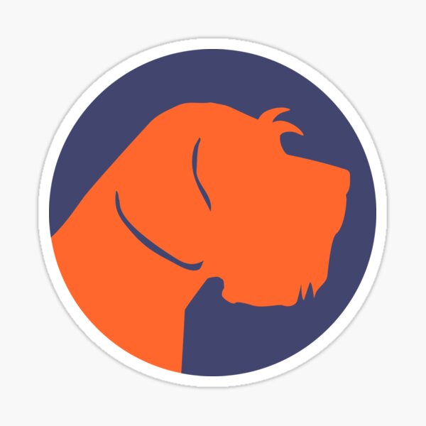 GRIFF HEAD ORANGE Sticker