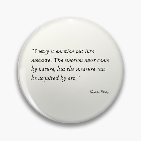 Item preview, A Quote about Poetry by Thomas Hardy designed and sold by Poemit.