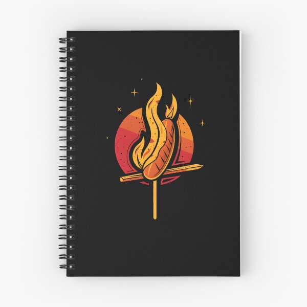Item preview, Flaming hotdog impaled on a stick designed and sold by BasedCanvas.