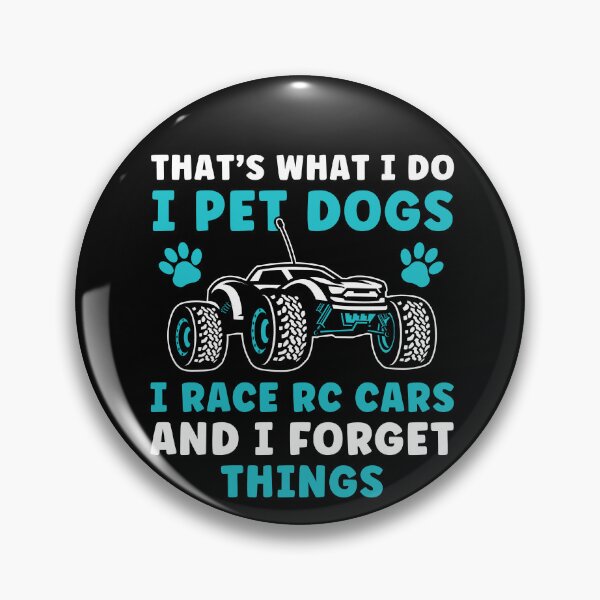 Item preview, I Pet Dogs and i race RC Cars Funny RC Car Racing designed and sold by BlueBerry-Pengu.