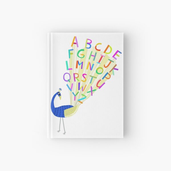 Item preview, Peacock with Plume and Colorful Alphabet Letters By Carla Daly designed and sold by Carla Daly.