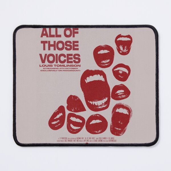 Item preview, 'All of Those Voices' Louis Tomlinson Red Poster designed and sold by tpwk designs.
