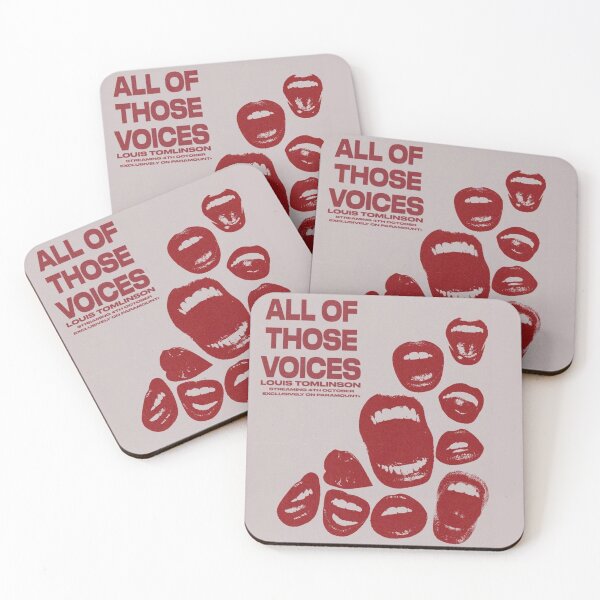 Item preview, 'All of Those Voices' Louis Tomlinson Red Poster  designed and sold by tpwk designs.