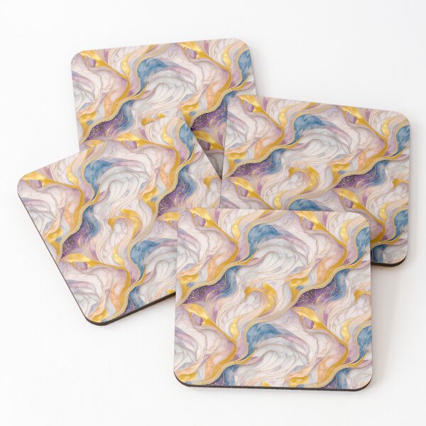 Item preview, Ethereal Waves: A Dance of blue Colors and Textures like Marbles designed and sold by creativekrish.