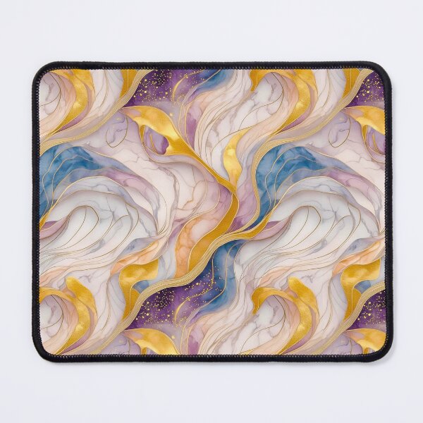 Item preview, Ethereal Waves: A Dance of blue Colors and Textures like Marbles designed and sold by creativekrish.