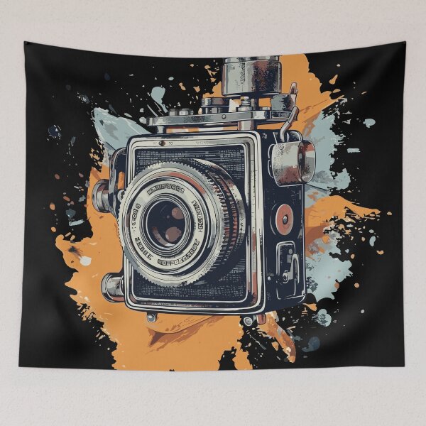 Item preview, Vintage Pop-art Camera #4 designed and sold by Digital Media Buzz Content.