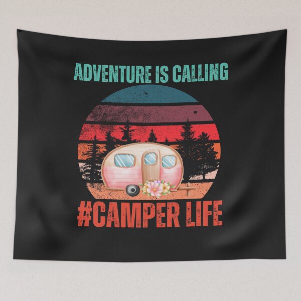 Item preview, Retro Distressed Adventure is Calling Camper Life designed and sold by AlienOccupation.