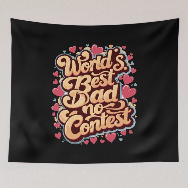 Item preview, World's Best Dad classic beloved father birthday celebration designed and sold by w1ckerman.