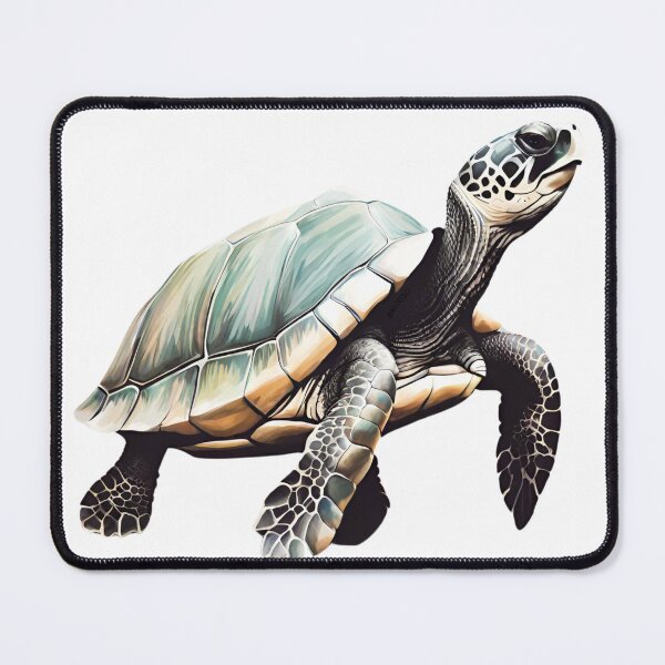 Item preview, sea turtle watercolor painting 1 designed and sold by gao7650.