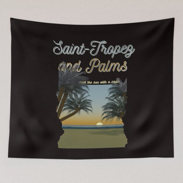 Item preview, Sunset Serenity: Saint-Tropez and Palms  designed and sold by MY-DesignStudio.