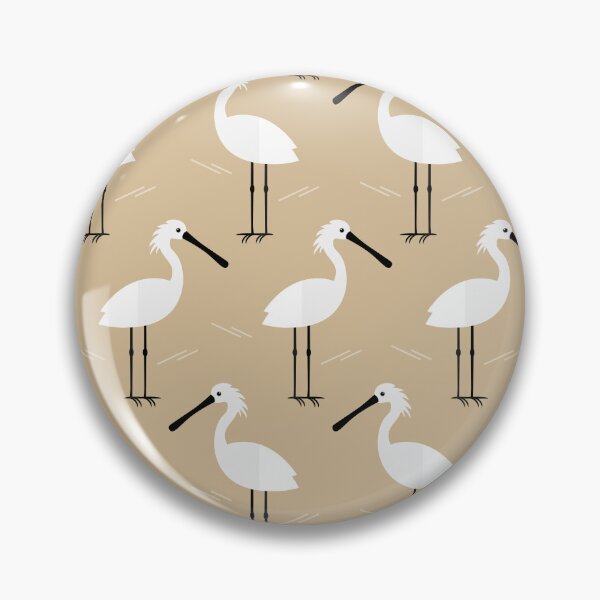 Item preview, Spoonbills on brown designed and sold by reneesillus.