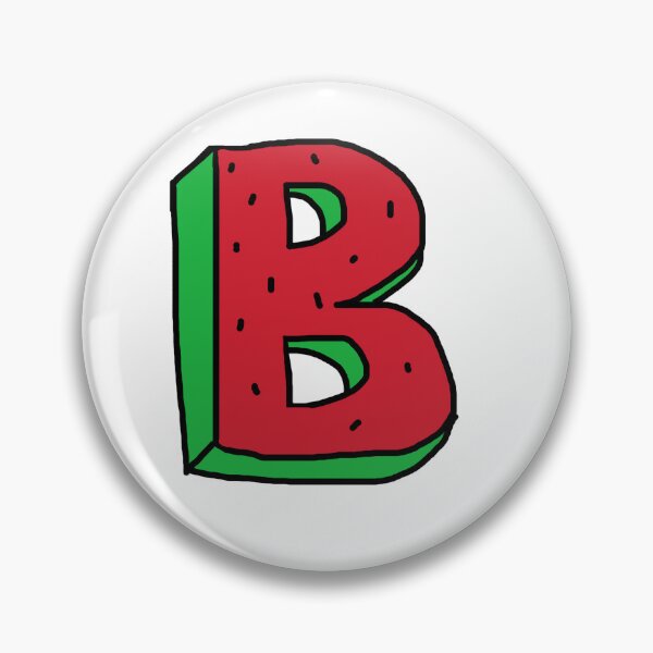 Artikelvorschau, Sommer-Wassermelone-Buchstabe B entworfen und verkauft von Eternallykawaii.