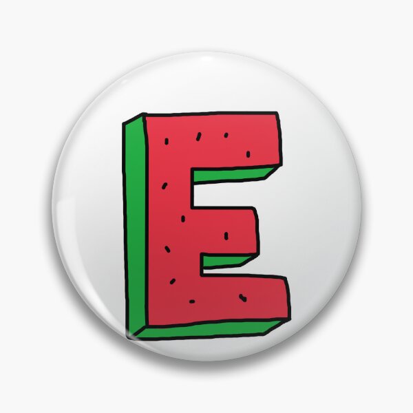 Artikelvorschau, Sommer-Wassermelone Anfangsbuchstabe E entworfen und verkauft von Eternallykawaii.