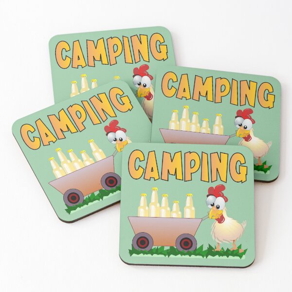 Item preview, Camping Chickens designed and sold by minimalartstory.