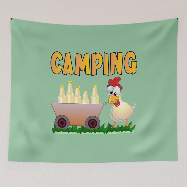 Item preview, Camping Chickens designed and sold by minimalartstory.