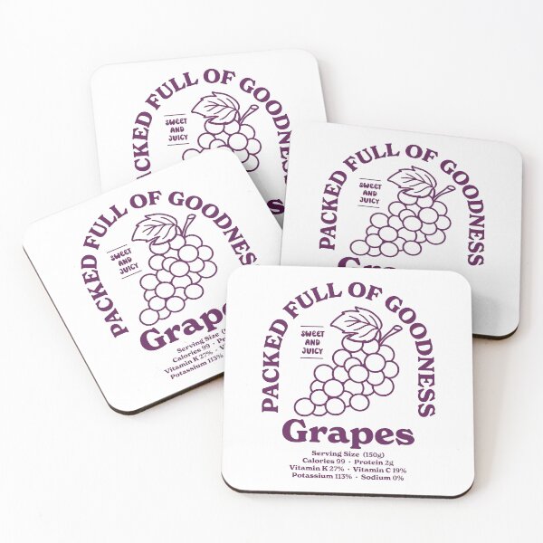 Item preview, Grapes, Fruit Nutritional Facts designed and sold by PaulSDesign.
