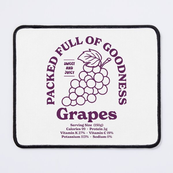 Item preview, Grapes, Fruit Nutritional Facts designed and sold by PaulSDesign.