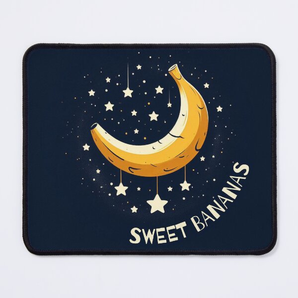 Item preview, Sweet bananas - moon made of banana in the starry sky designed and sold by Funny-Banana.