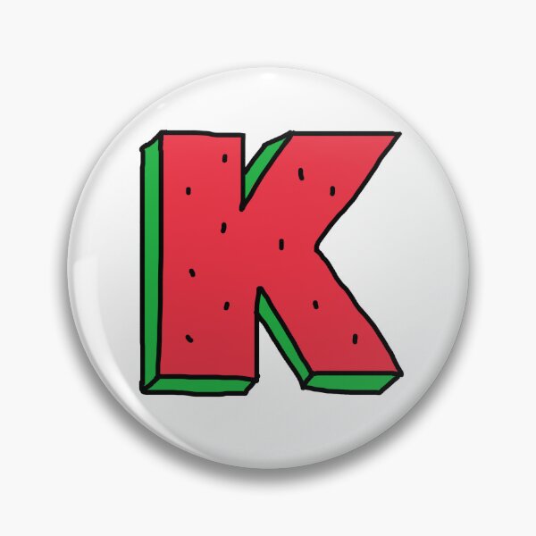 Artikelvorschau, Sommer-Wassermelone-Buchstabe K entworfen und verkauft von Eternallykawaii.